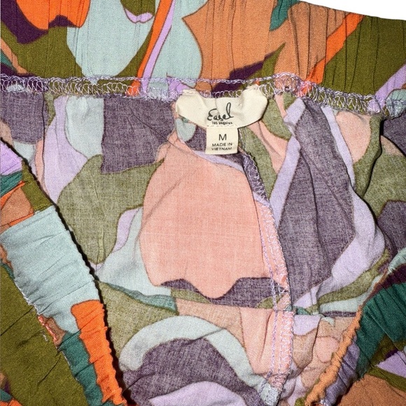 Easel Floral Bright Color Shorts - Picture 5 of 8